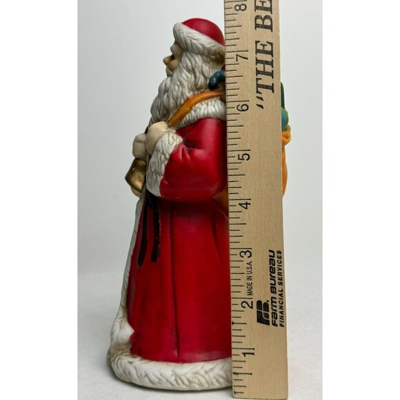 Vintage 1993 Porcelain Santa Musical Figurine Santa Claus is Coming to Town 8" - Picture 10 of 17